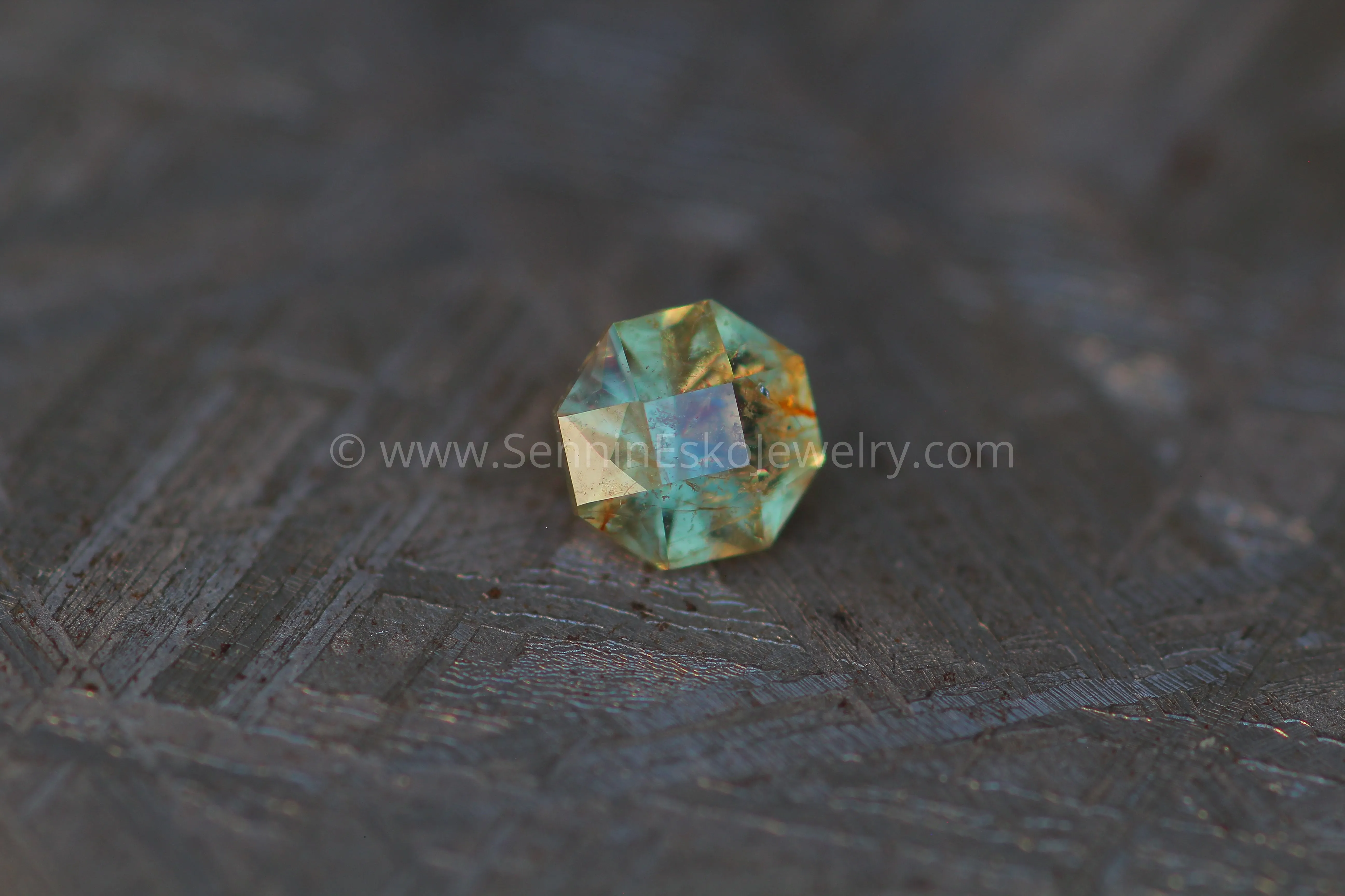 0.53 Carat Salt & Pepper Yellow Sapphire Octagon - 4.5mm