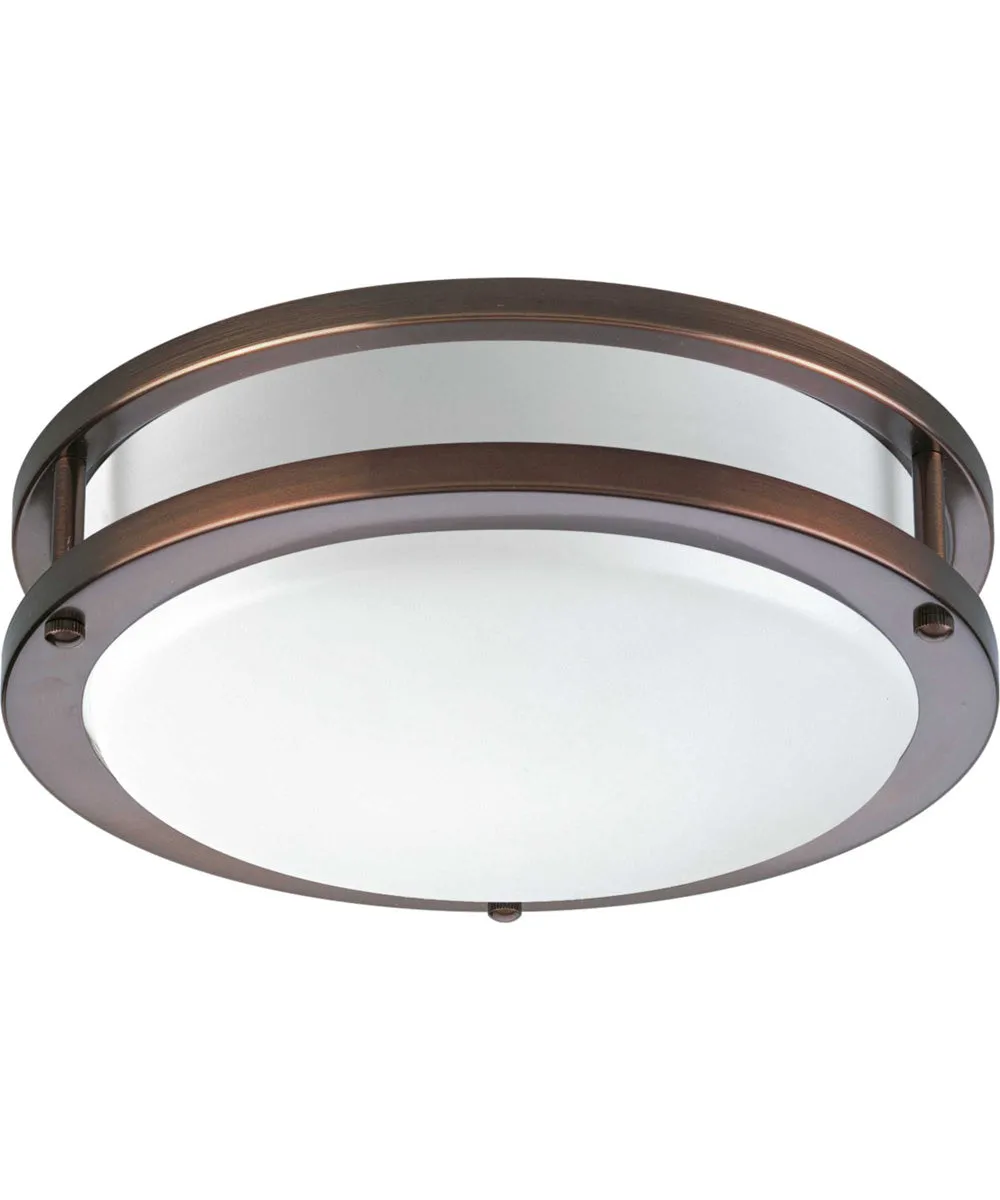 1-Light 10-3/8" LED Flush Mount Urban Bronze