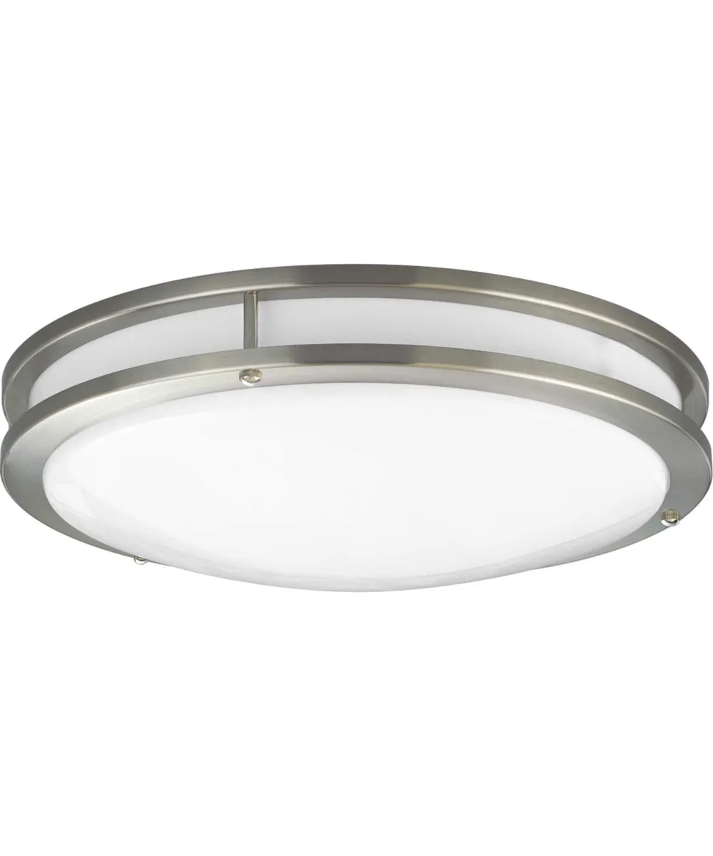 1-Light 14" LED Flush Mount Brushed Nickel