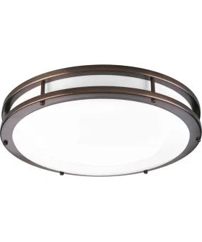 1-Light 17-3/4" LED Flush Mount Urban Bronze