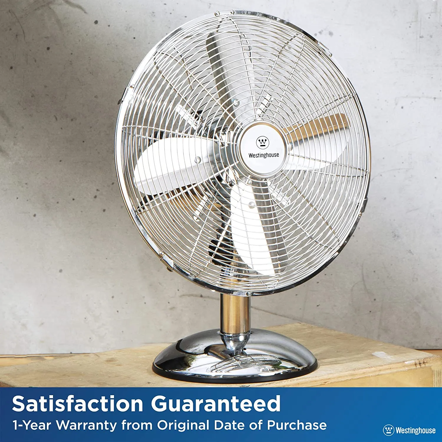 12" Lightweight Vintage/Retro Metal Stand Fan