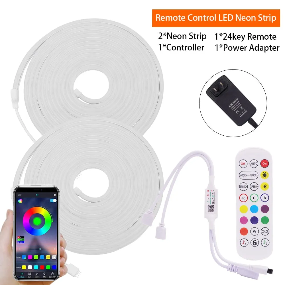 12V RGB LED Neon Light Strip: Smart, Dimmable Decor for Gazebos