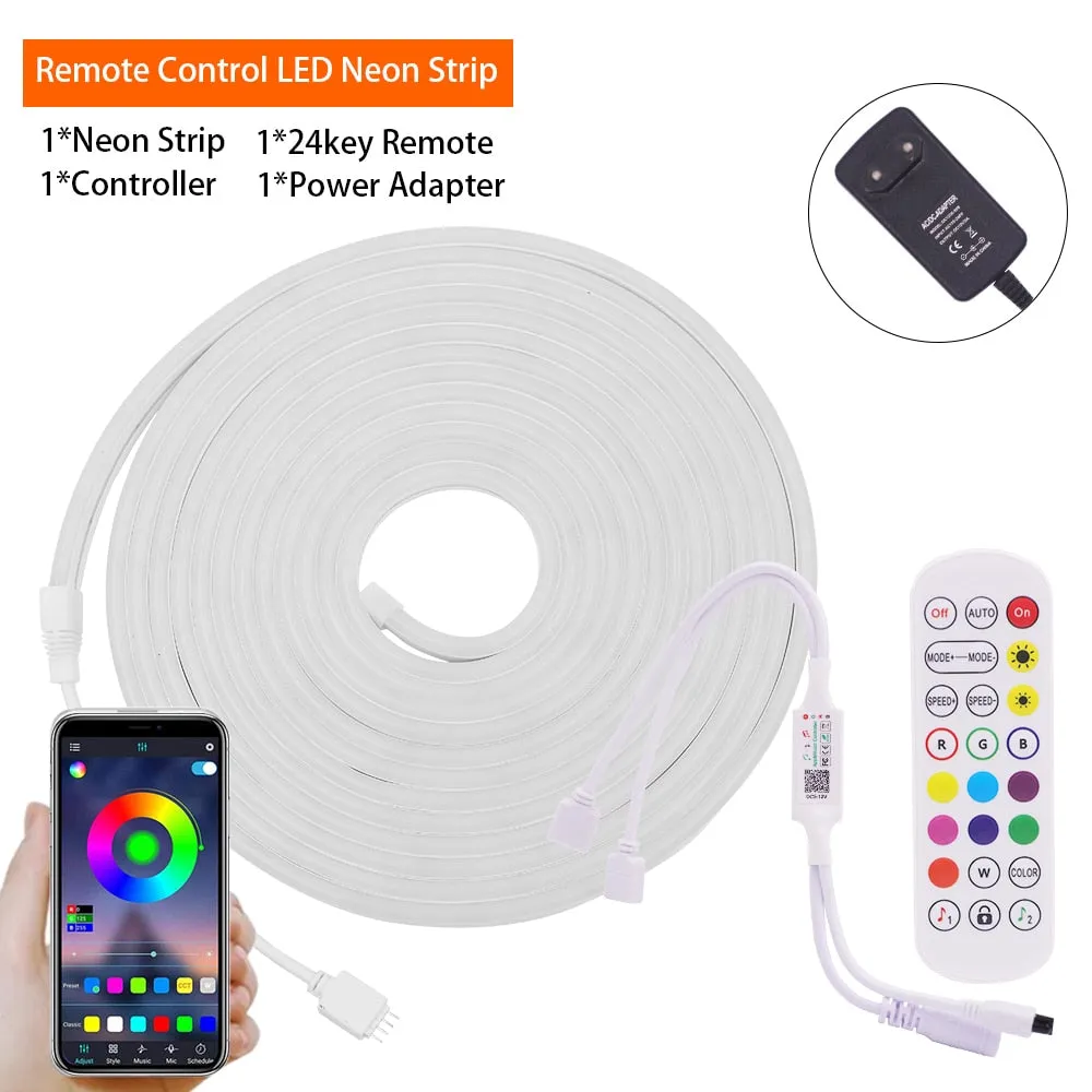 12V RGB LED Neon Light Strip: Smart, Dimmable Decor for Gazebos