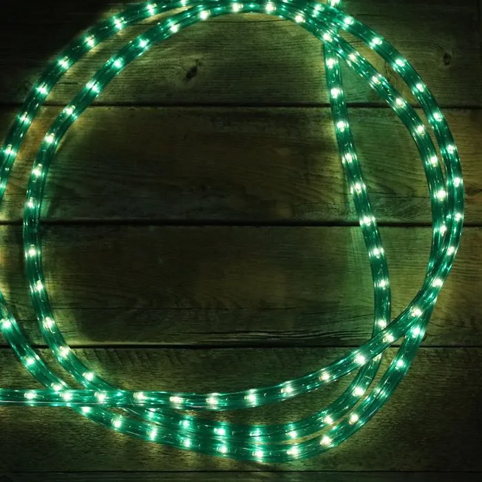 150' 1/2" Green Incandescent Rope Lights