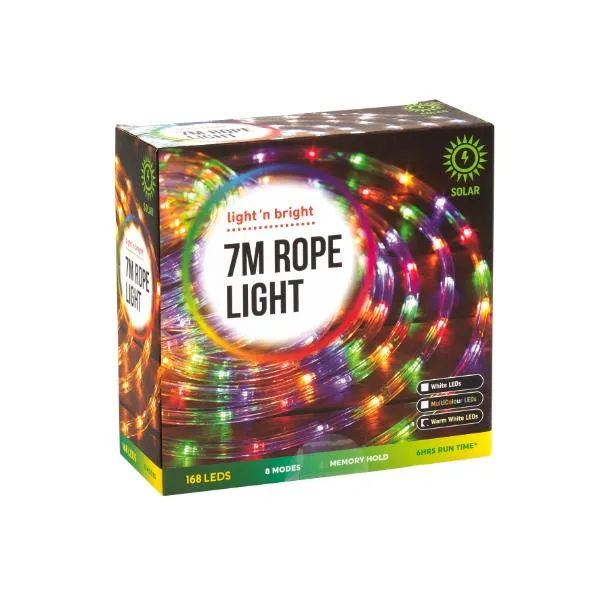 168 Warm White Led Rope Lights - 700cm