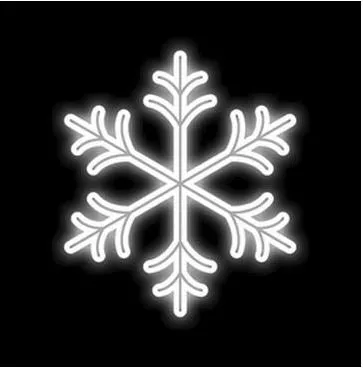 2 FT X 1.5 FT White LED Snowflake