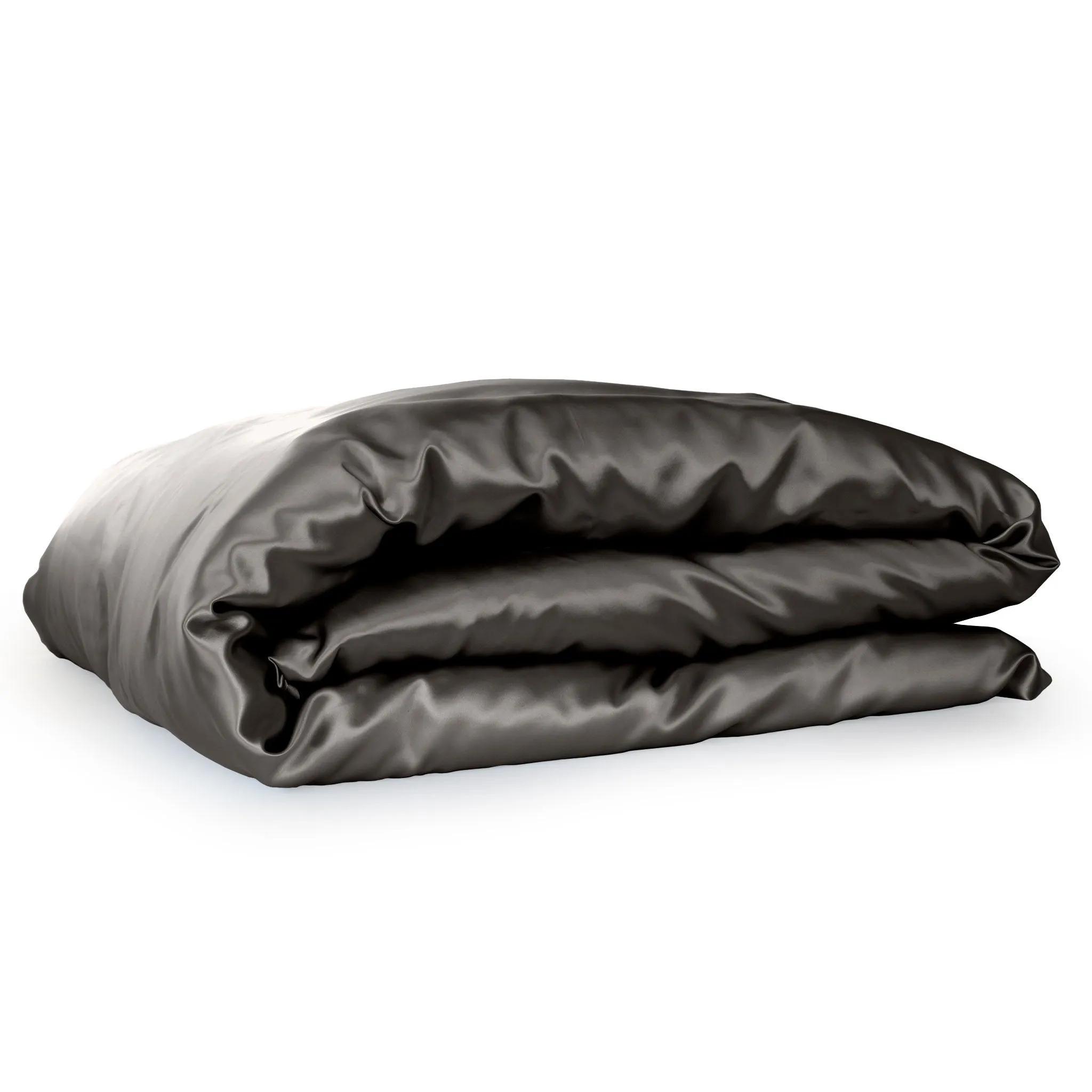 22 Momme Silk Duvet Cover - Gunmetal