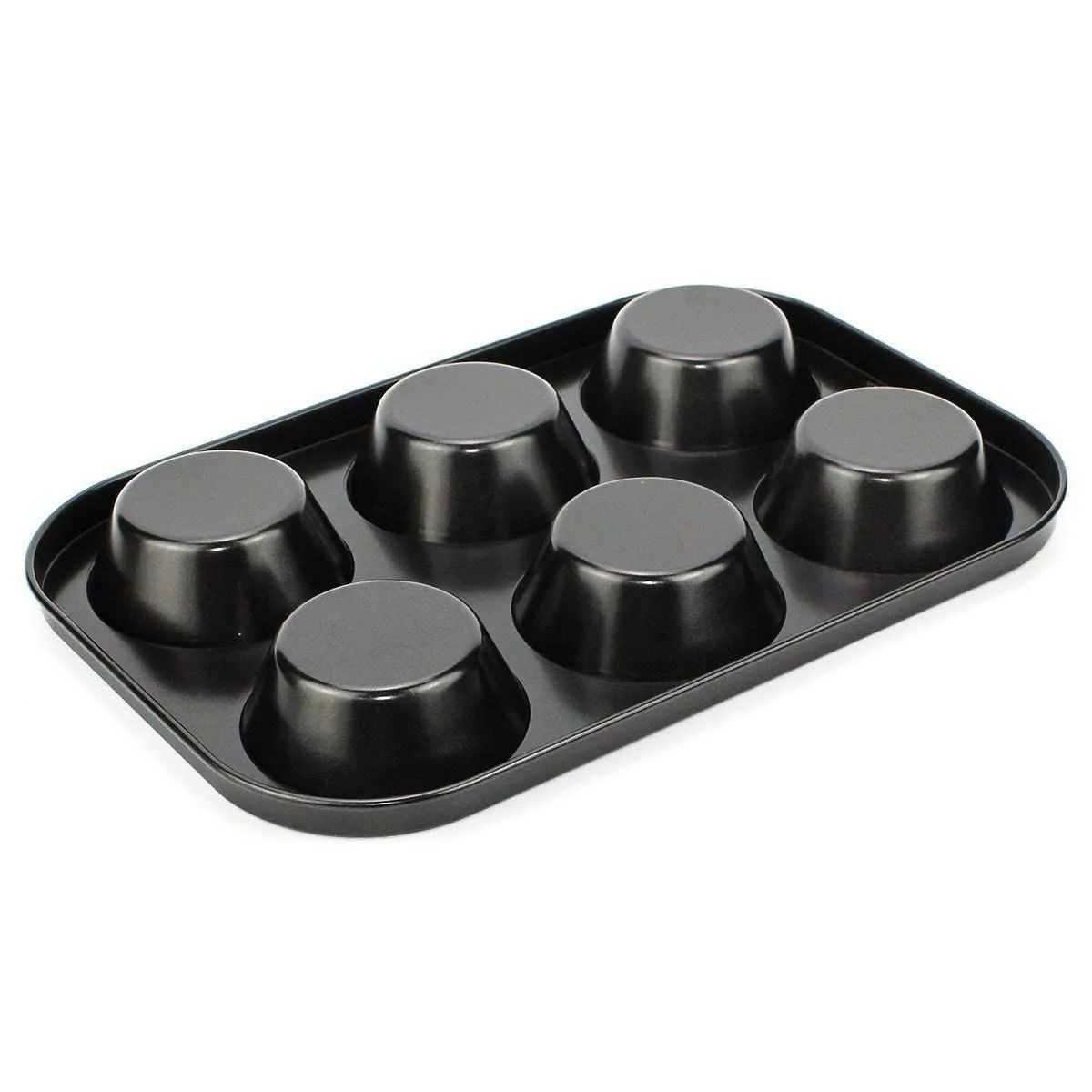 2210 Non-Stick Reusable Cupcake Baking Slot Tray for 6 Muffin Cup