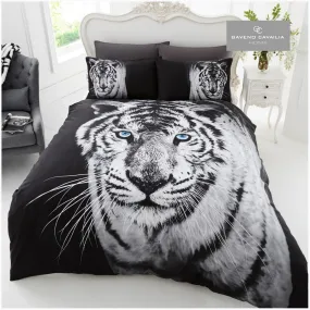 3D White Tiger Duvet Set