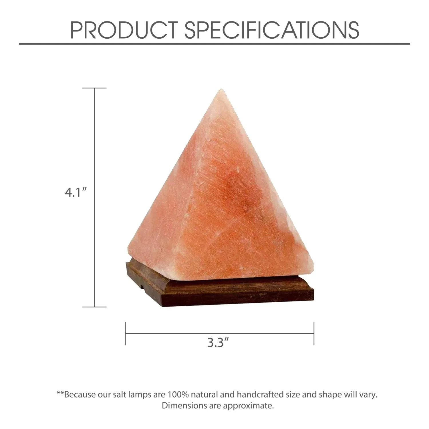 Abriella Piramide Salt Lamp