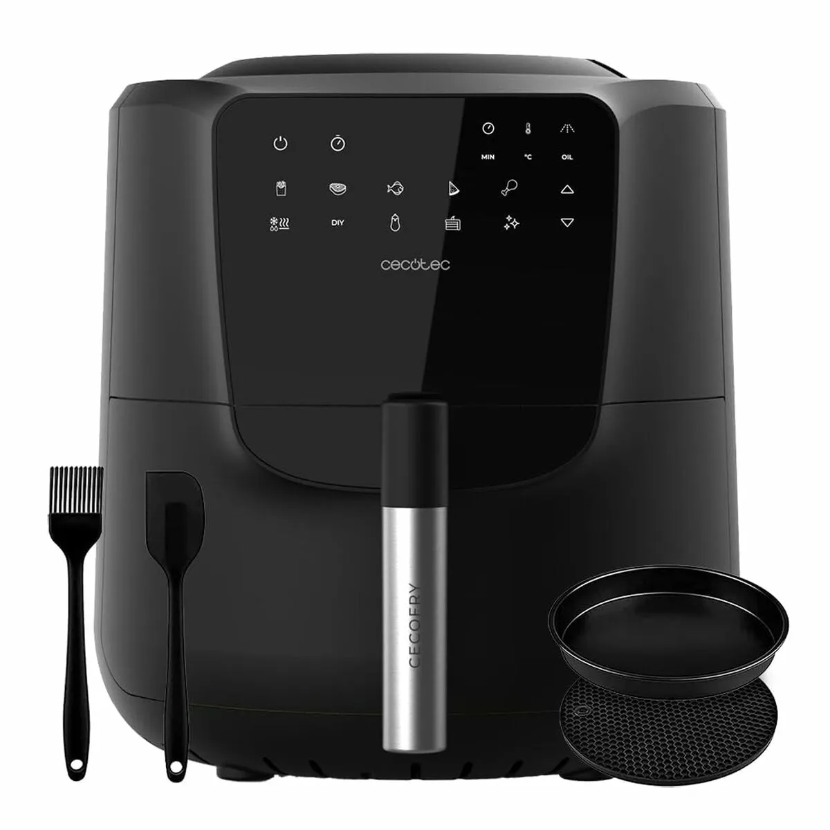 Air Fryer Cecotec Cecofry Rain Pack 1550 W 5,5 L Black