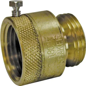 B & K ProLine Series 108-904 Back Flow Preventer Vacuum Breaker, 3/4 in Connection, Female x Male, Brass :EA: QUANTITY: 1