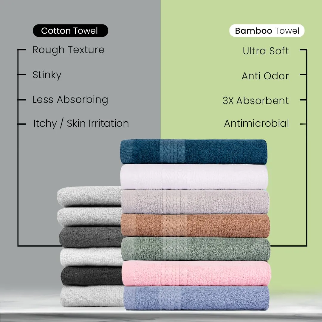 BePlush 3 Piece Towels Set | Ultra Soft, Highly Absorbent, Anti Bacterial (Bath Towel, Hand Towel and Face Towel) Perfect as a Diwali/House Warming/wedding (Gift Box : Olive Green)