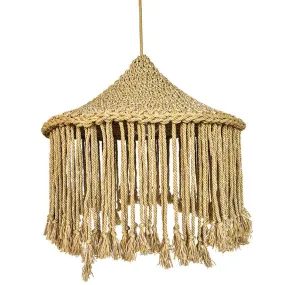 Bohemian Fringed Pendant Light – Elevate Your Space with Natural Elegance ✨