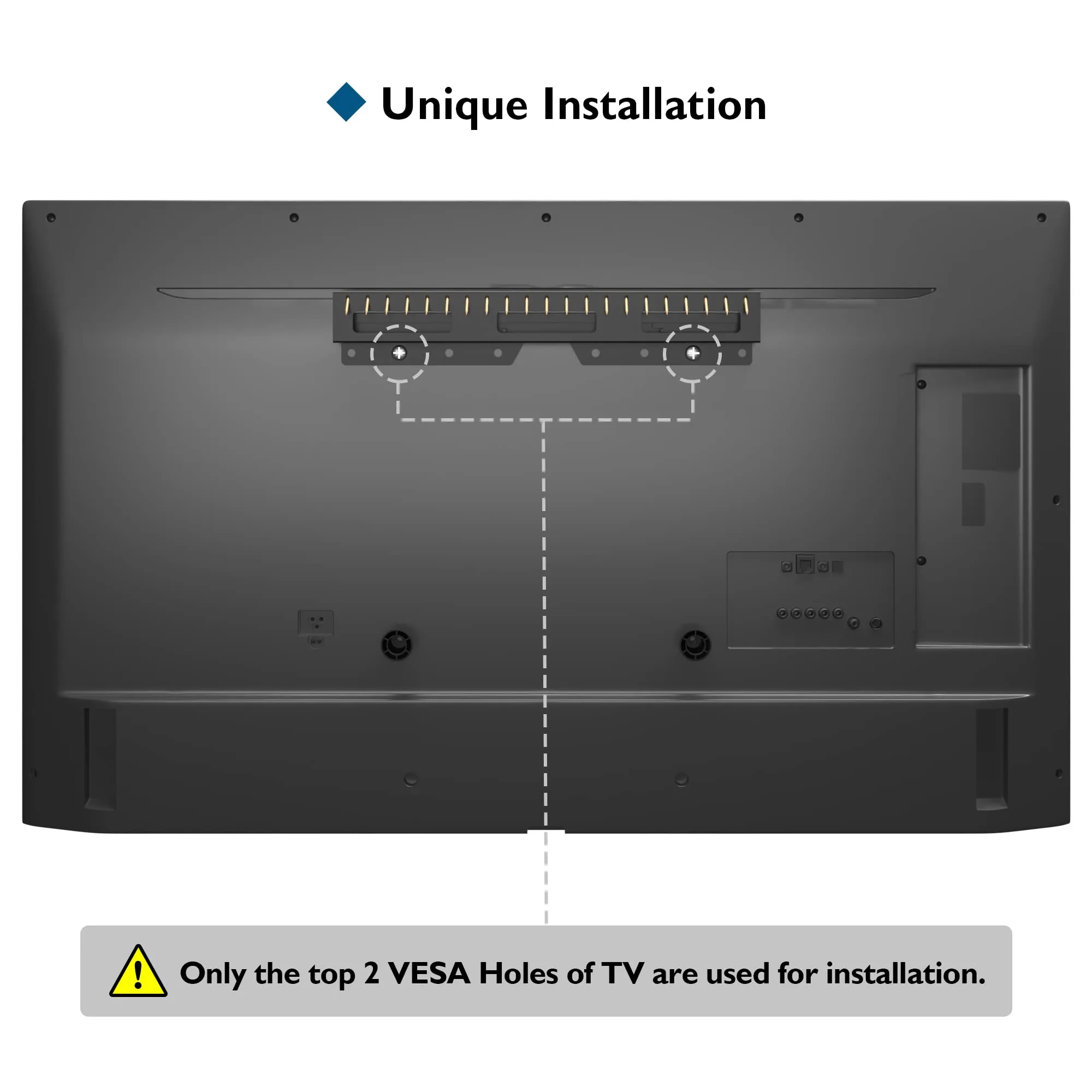 BONTEC No-Stud TV Wall Mount for 26-55 inch LED LCD OLED Plasma Flat/Curved TVs, with Max VESA 400x400mm, No Damage Drywall Studless TV Wall Mount, Bubble Level and Cable Ties Included