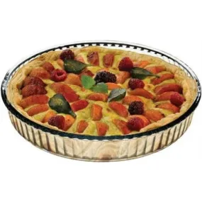 Borcam Round Oven Tray, Glass Baking Dish, 100 Oz (2950 cc)