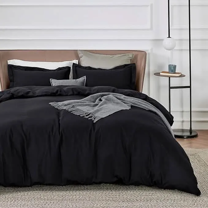 Brushed Microfiber Duvet Cover Sets With Fitted Sheet