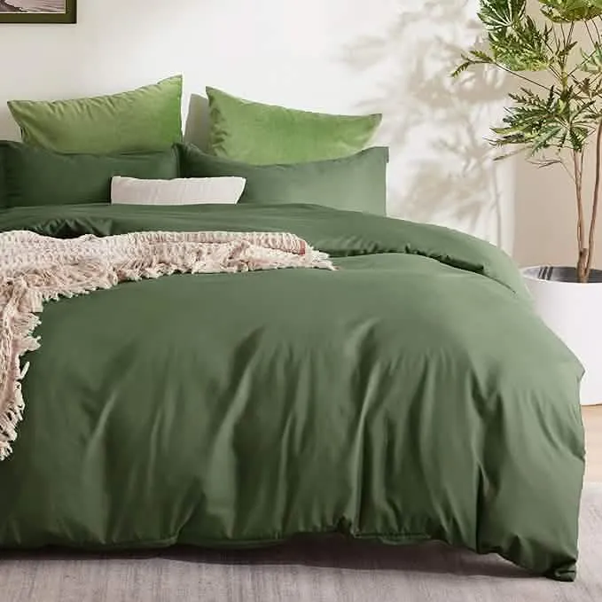 Brushed Microfiber Duvet Cover Sets With Fitted Sheet