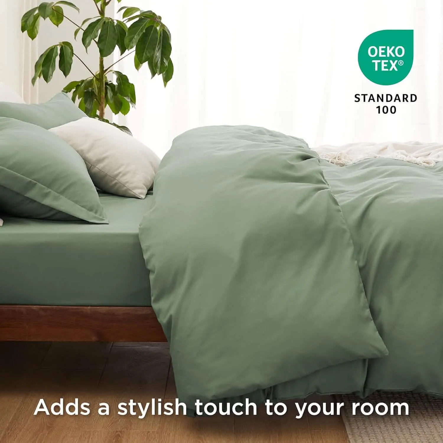 Brushed Microfiber Duvet Cover Sets With Fitted Sheet