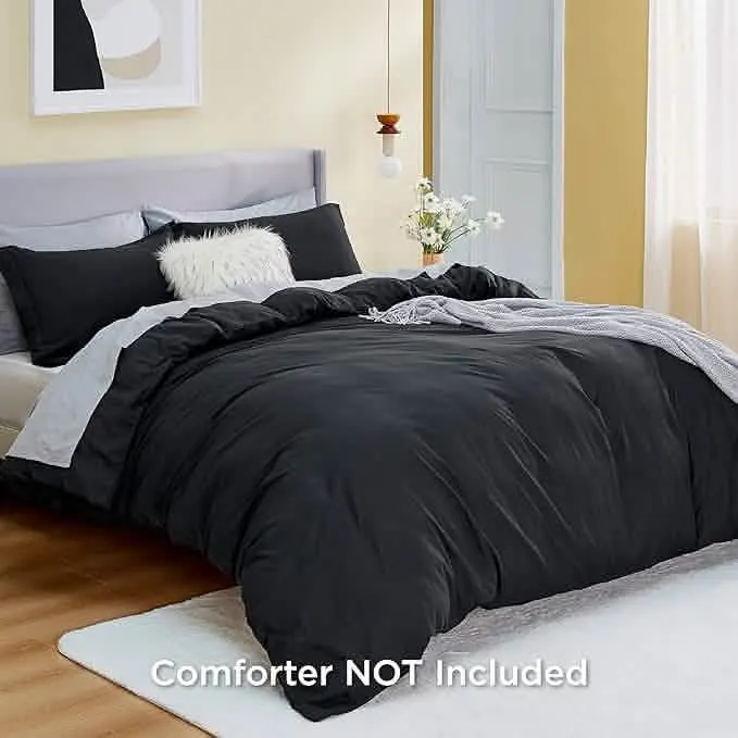 Brushed Microfiber Duvet Cover Sets With Fitted Sheet