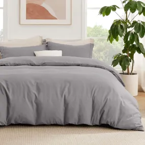 Brushed Microfiber Duvet Cover Sets With Fitted Sheet