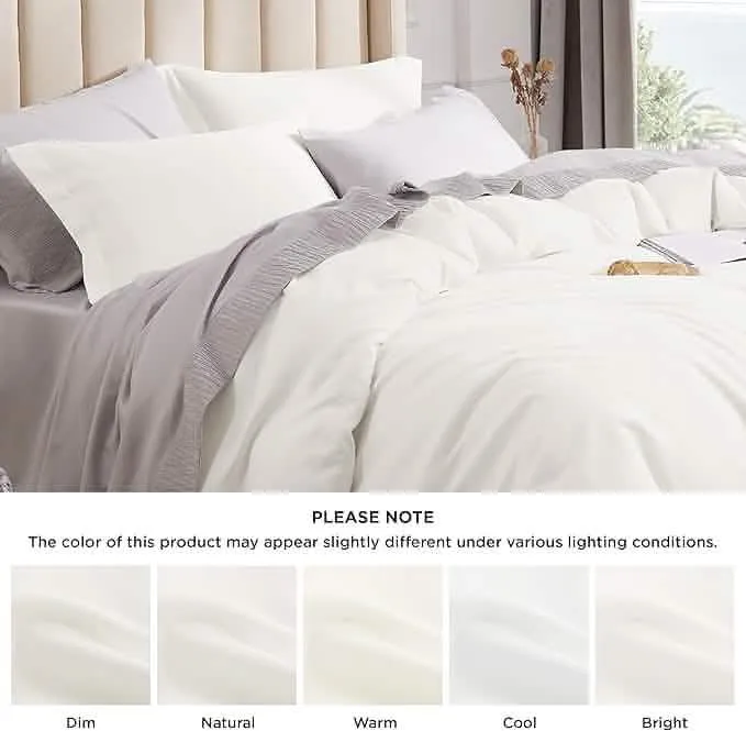 Brushed Microfiber Duvet Cover Sets With Fitted Sheet