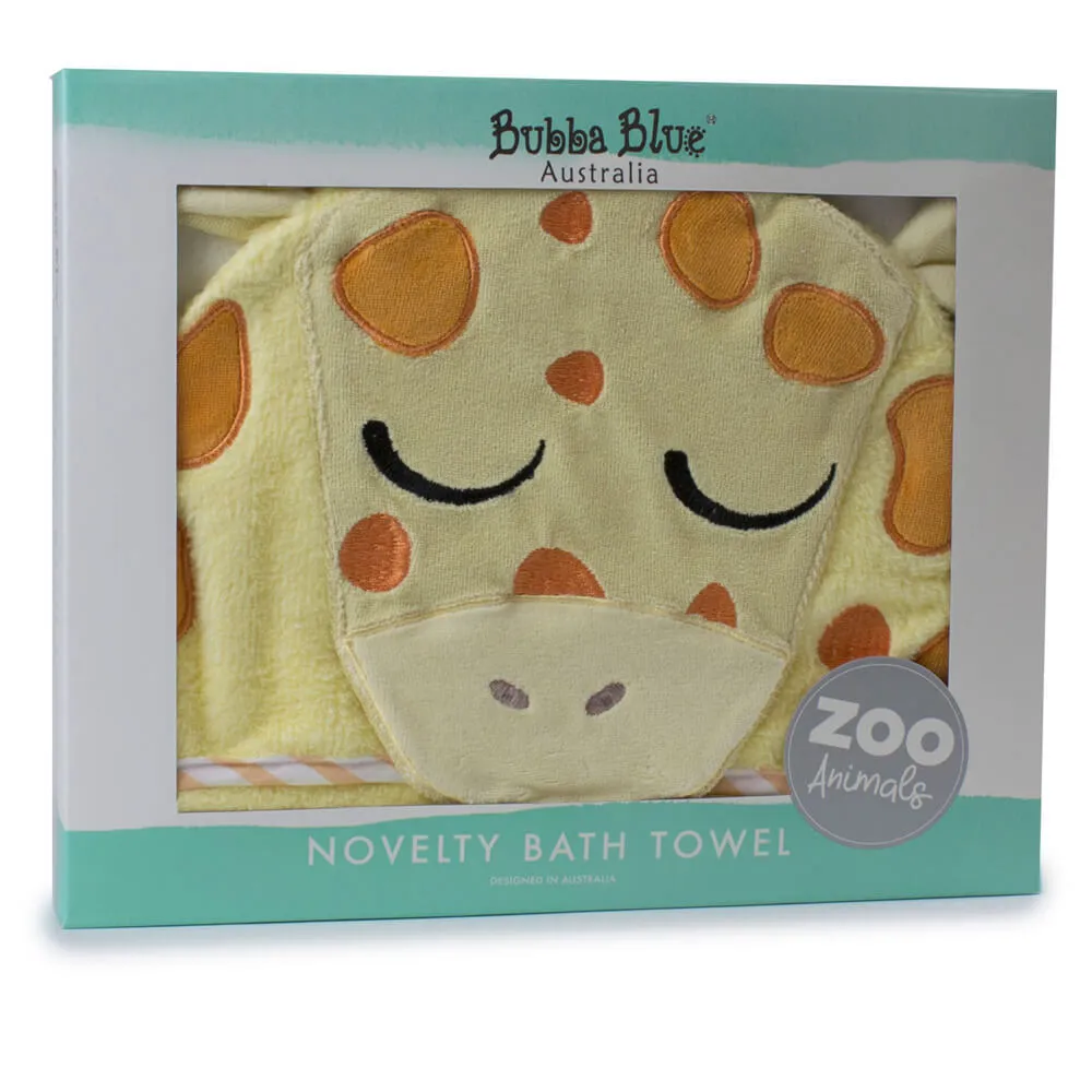 Bubba Blue Giraffe Novelty Hooded Bath Towel