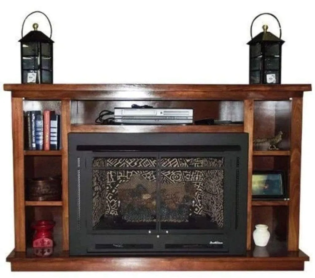 Buck Stove 64 inch Manhattan Prestige Mantel for Model 34 Gas Stove