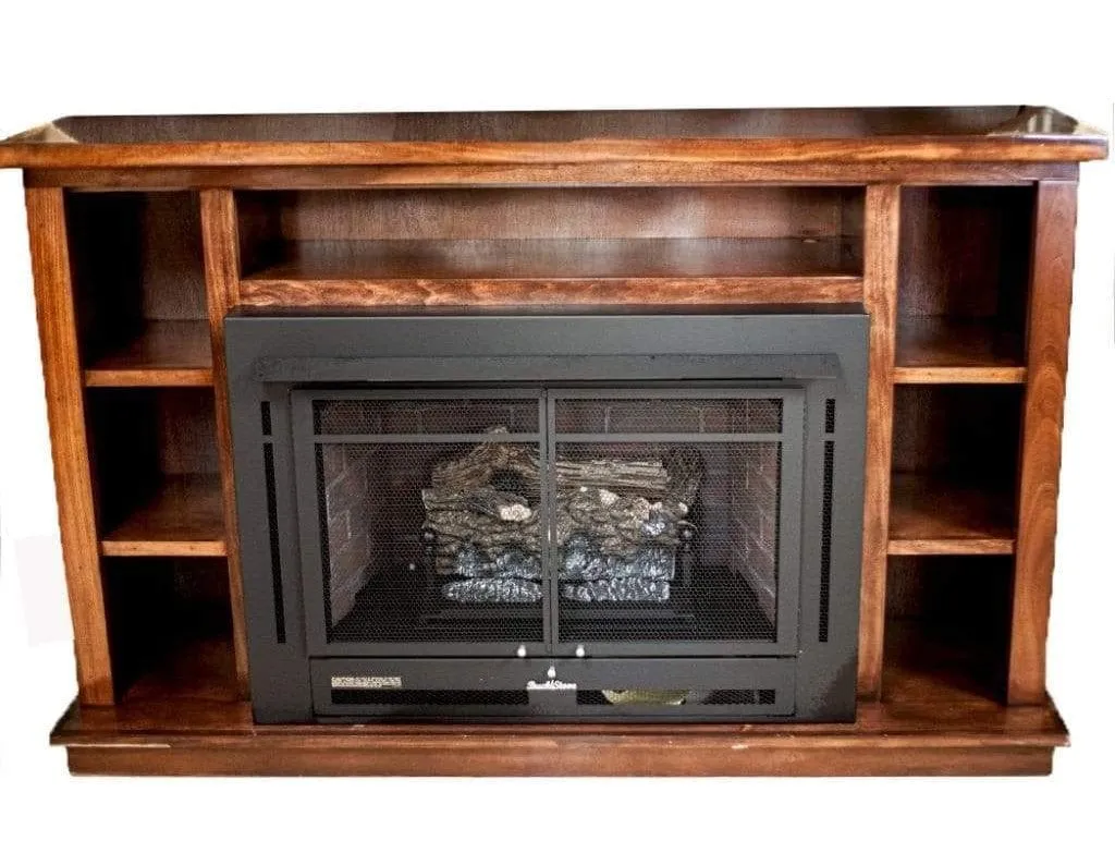 Buck Stove 64 inch Manhattan Prestige Mantel for Model 34 Gas Stove