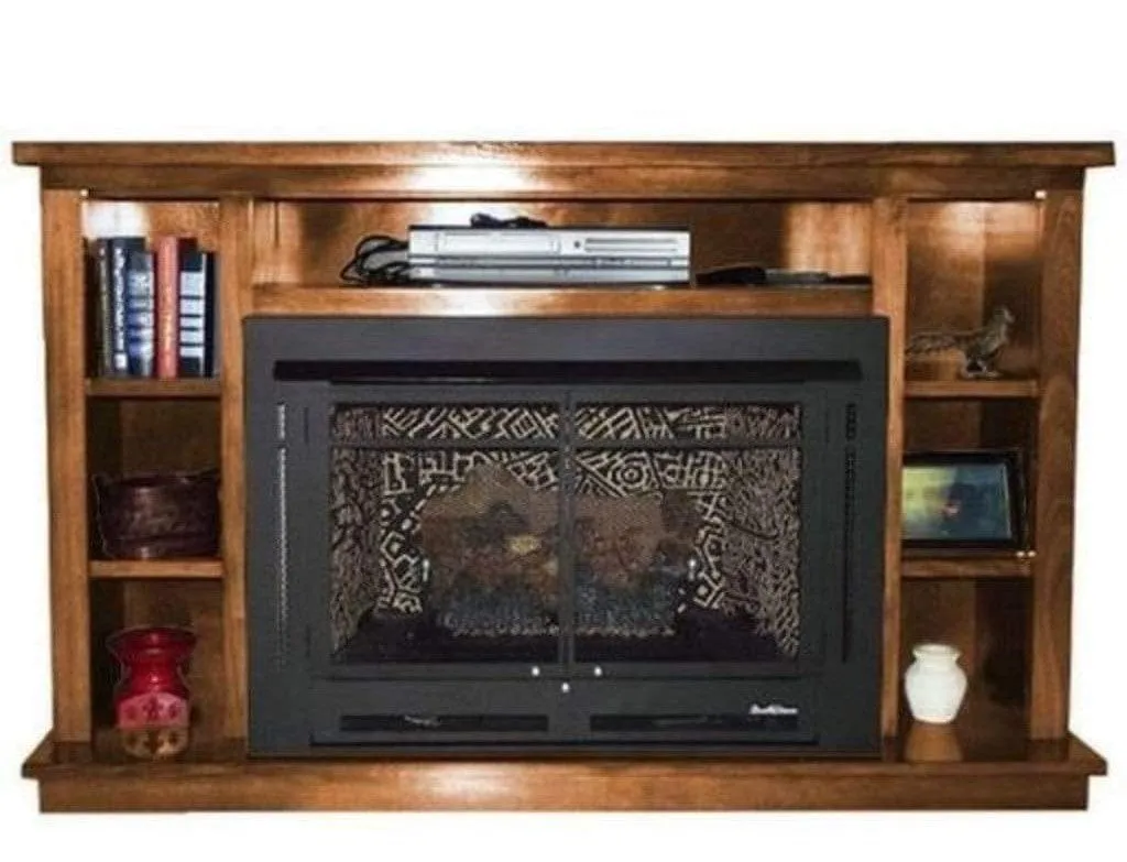 Buck Stove 64 inch Manhattan Prestige Mantel for Model 34 Gas Stove