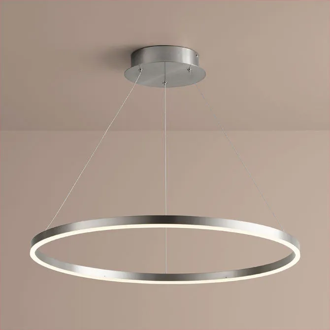 Circulo 32" Pendant - Satin Nickel