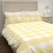 Cora Check Sunshine Duvet Cover Bedset