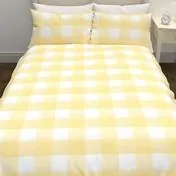 Cora Check Sunshine Duvet Cover Bedset