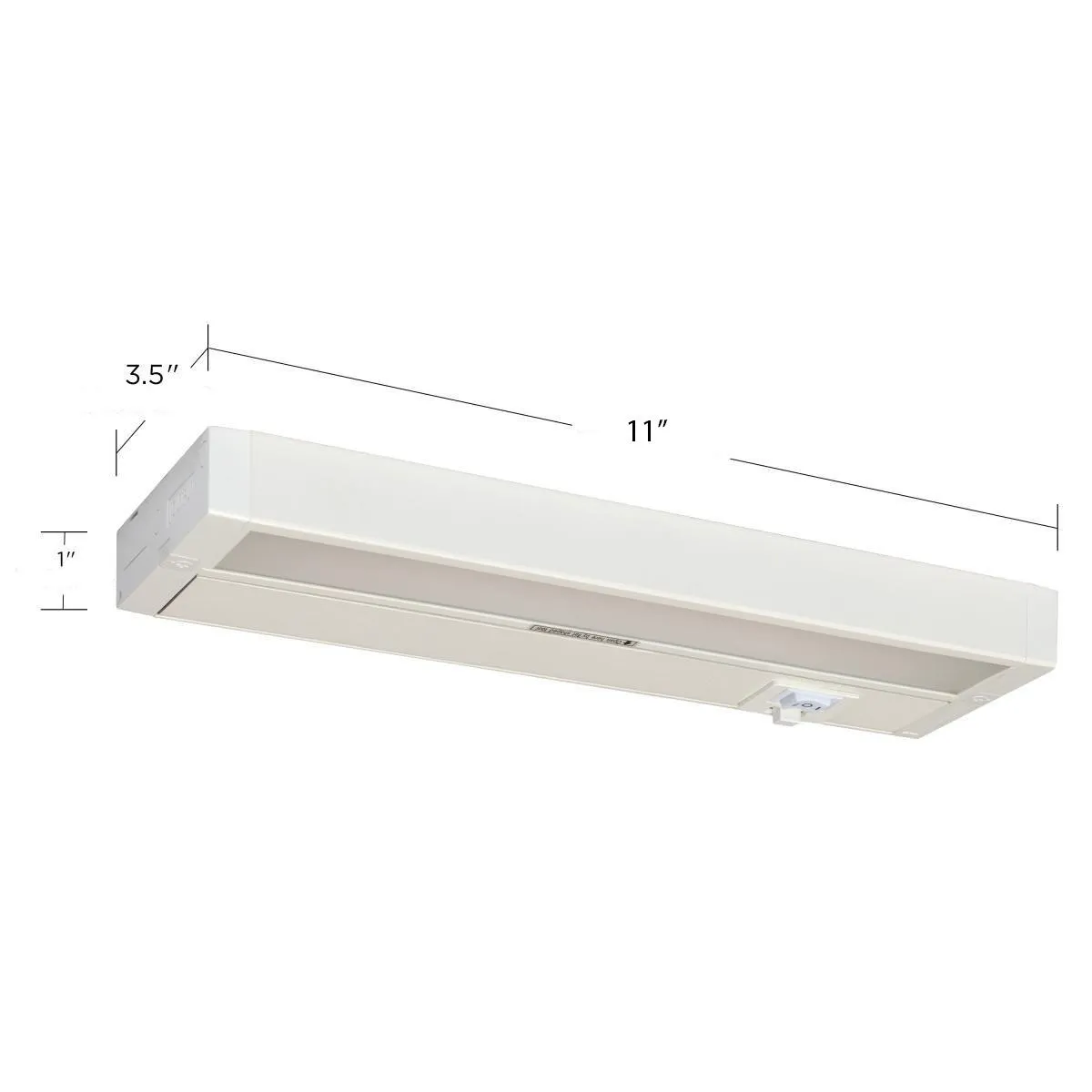 CounterQUICK 11 Inch Under Cabinet LED Light, 6.5W, CCT Selectable, Linkable, 120V