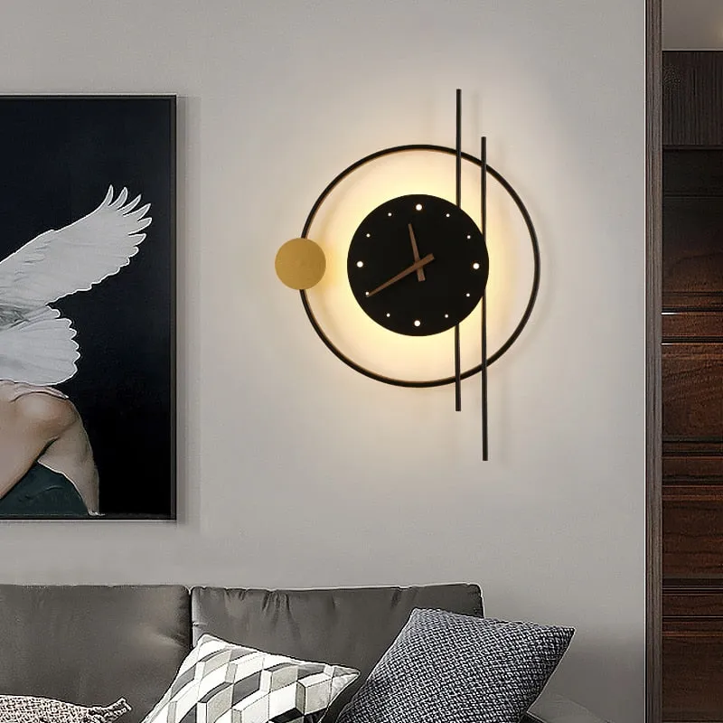 Creative LED wall clock