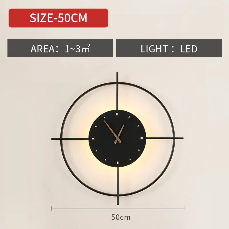 Creative LED wall clock