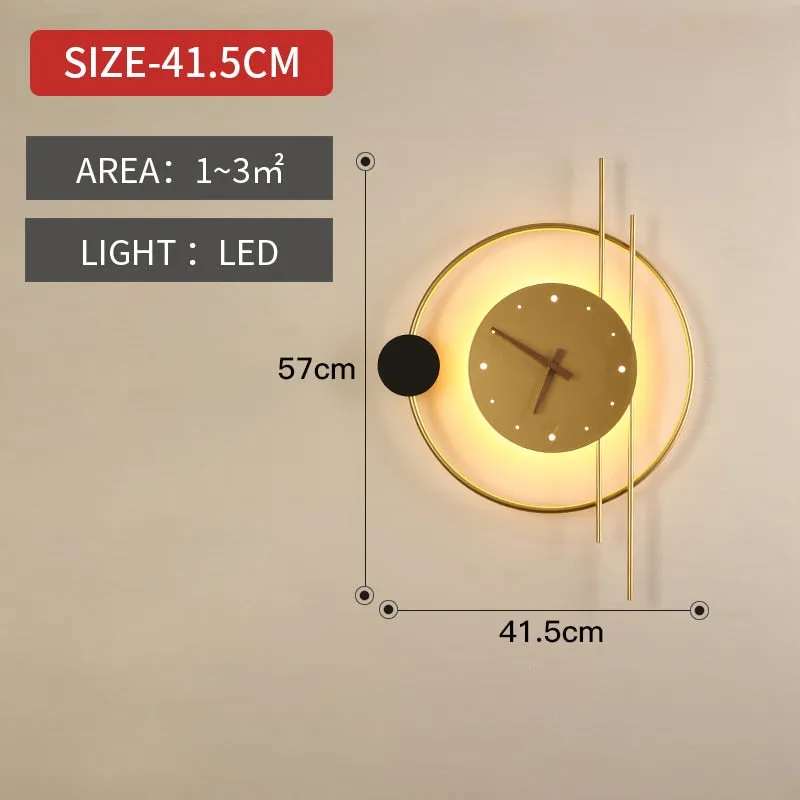 Creative LED wall clock