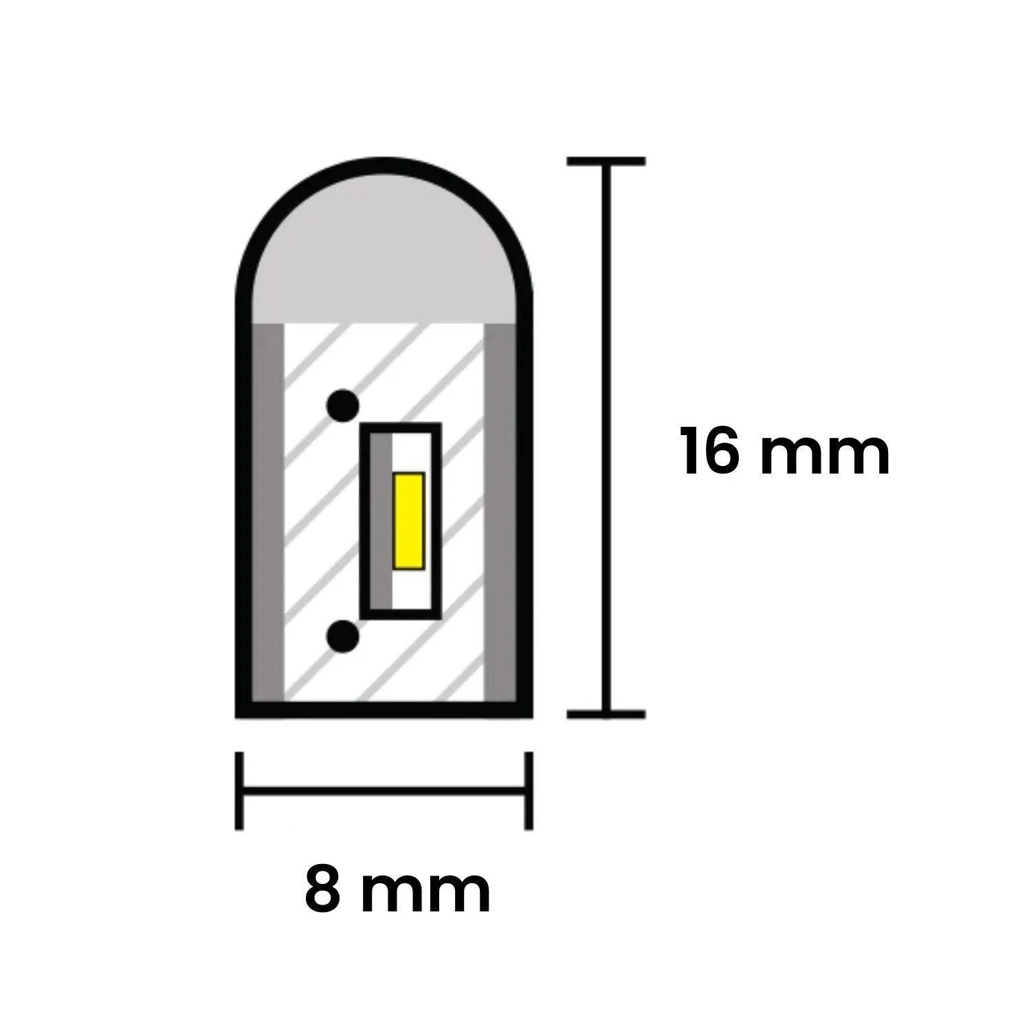 Golden Neon Flex 220V 240V 8x16mm 120LEDs/m IP65 Waterproof with UK Plug