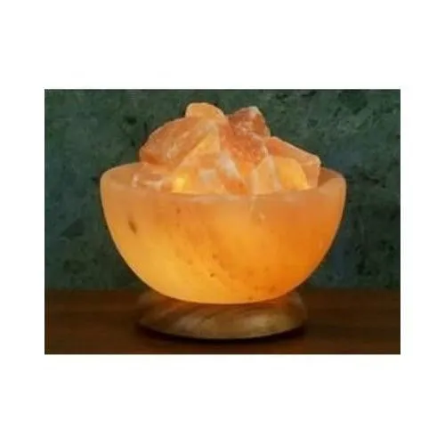 Himalayan Salt Bowl Lamp With Stones