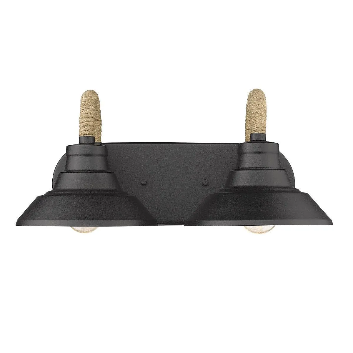 Journey 17 in. 2 Lights Vanity Light Black Finish