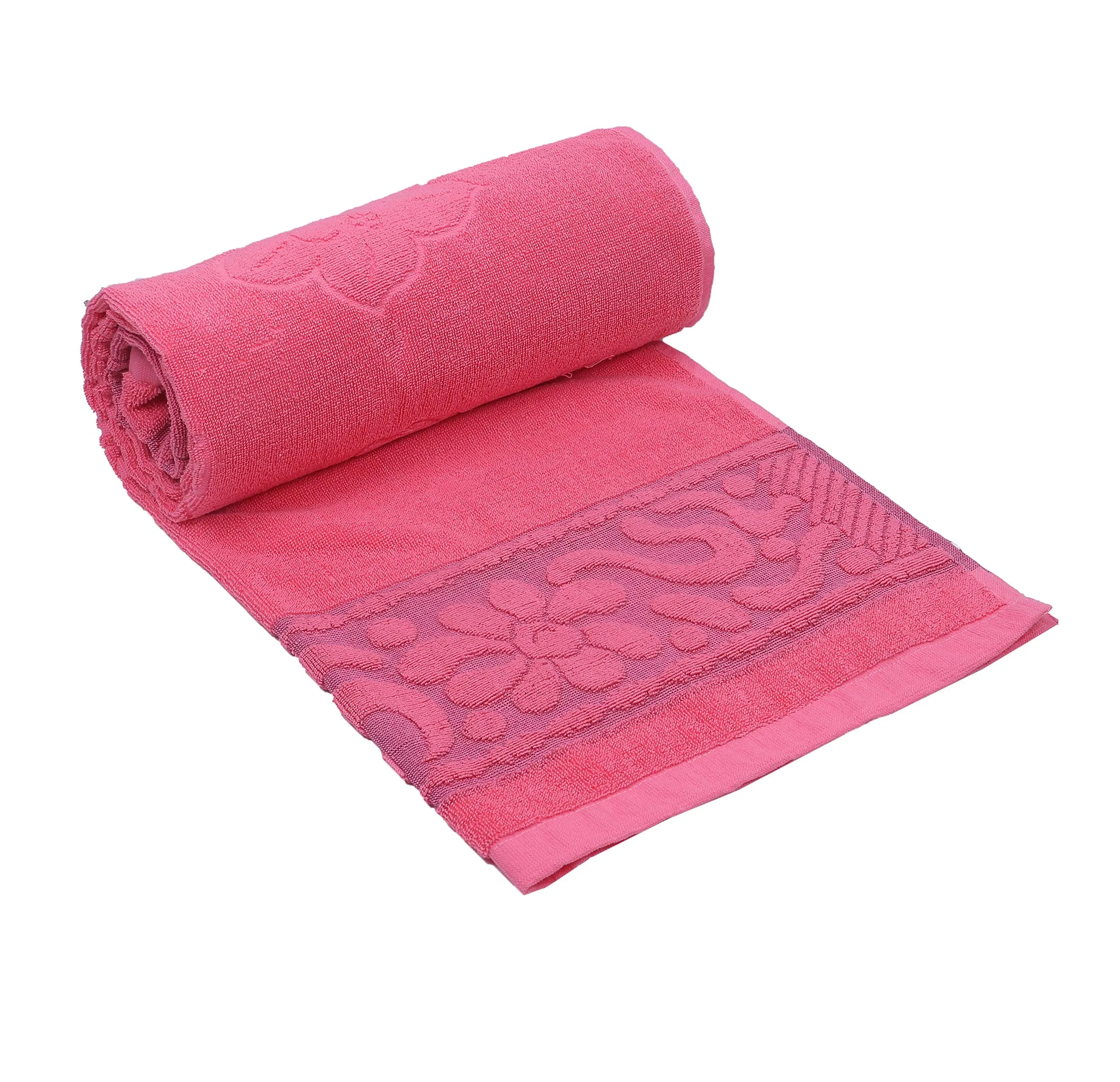 Kuber Industries 100 Percent Cotton 5 Pieces Full Size Bath Towel 30"x60" (Pink), CTKTC13802