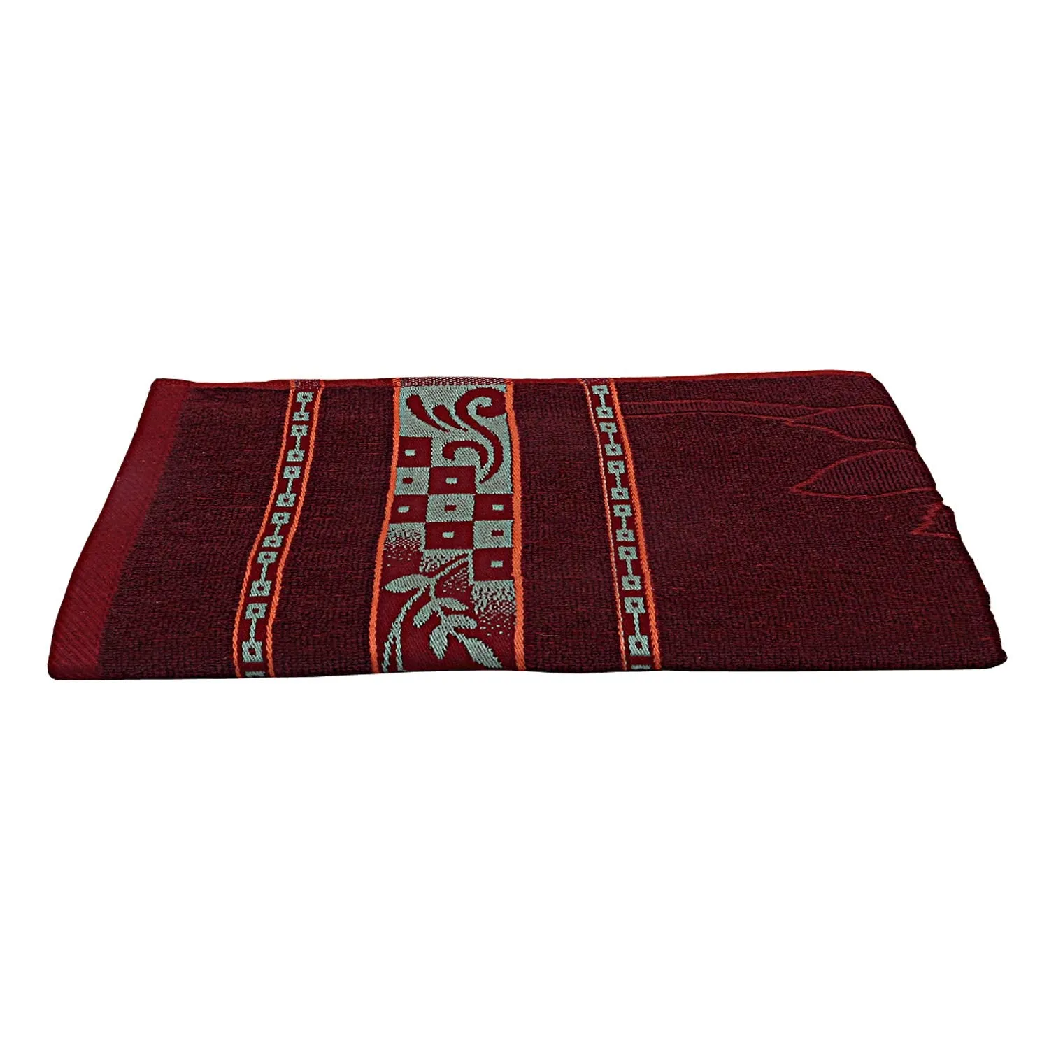 Kuber Industries Cotton Bath Towel 27" x54 (Maroon) -CTKTC08913