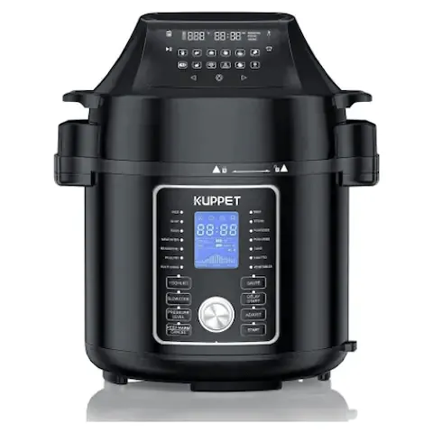 KUPPET 2 in 1 Electric Pressure Cooker SP448333,with Air Fryer Lid 6QT