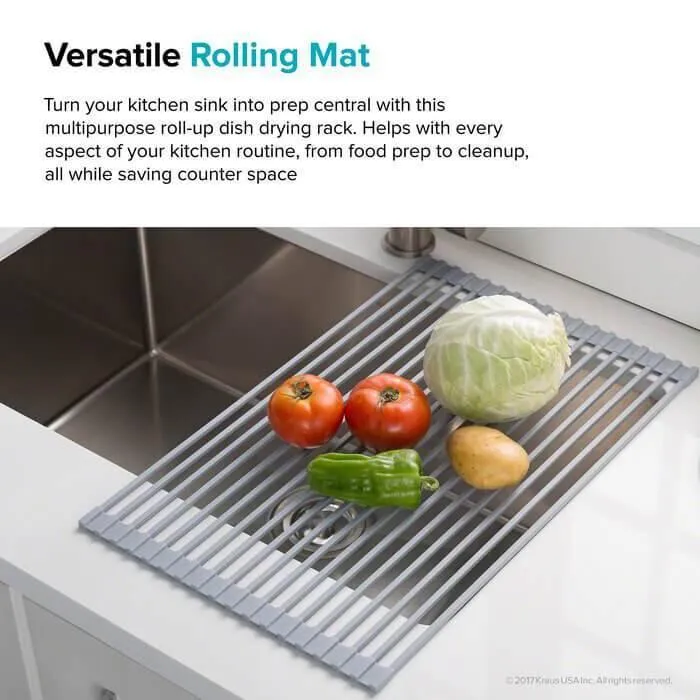 Levoite™Over the Sink Multipurpose Roll-Up Drain Tray