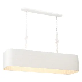 Lodelle 48" 4 Lights Island Light White Finish