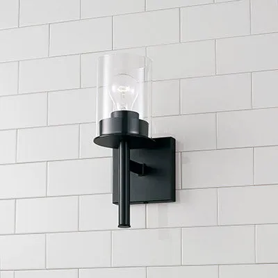 MASON 1 LIGHT SCONCE-MATTE BLACK