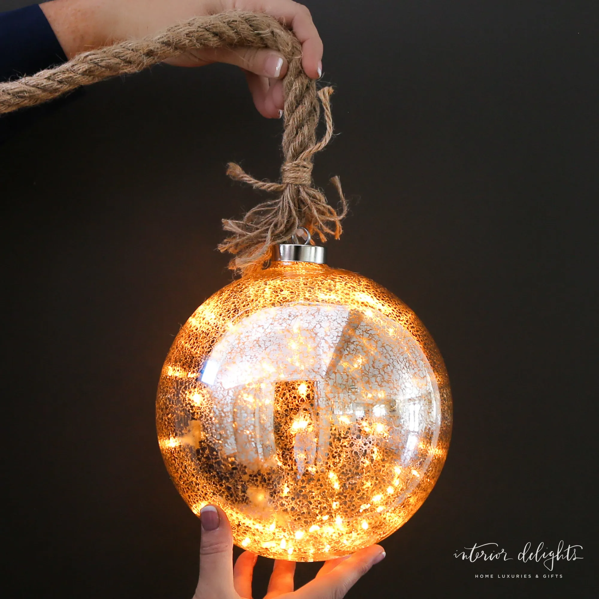 Micro LED Ornaments- 3 Styles- Ball, Pinecone, or Onion - All Sales Final