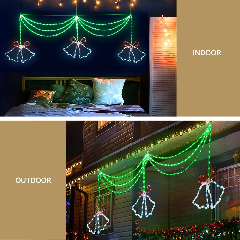 Multi-Coloured 288 LED Rope Light 180cm Waterproof Xmas - Jingle Jollys