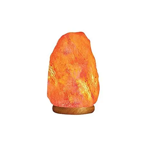 Natural Himalayan Rock Salt Lamp With Wooden Base