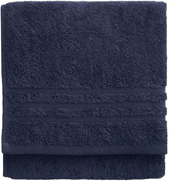 Navy Blue Bath Towels 650 gsm 100% Cotton Packs of 3, 6, 12 and 36